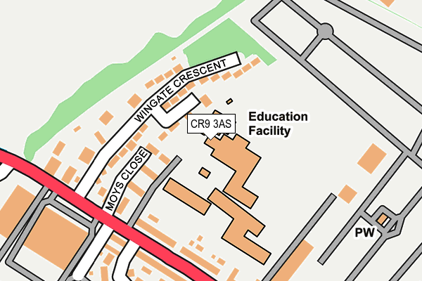 CR9 3AS map - OS OpenMap – Local (Ordnance Survey) CR9 3AS map - OS OpenMap – Local (Ordnance Survey)
