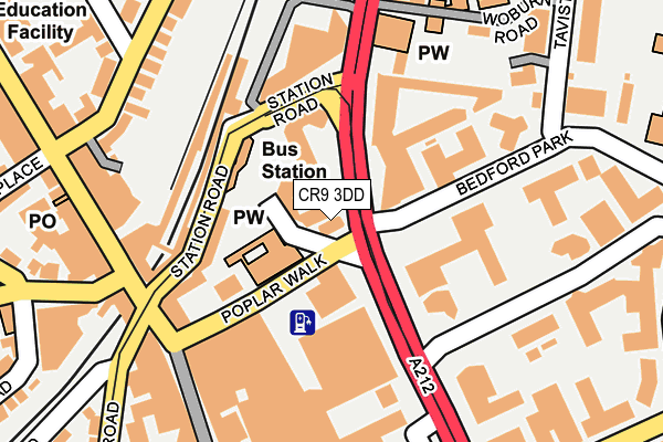 CR9 3DD map - OS OpenMap – Local (Ordnance Survey) CR9 3DD map - OS OpenMap – Local (Ordnance Survey)