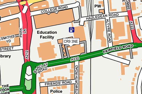 CR9 3NE map - OS OpenMap – Local (Ordnance Survey) CR9 3NE map - OS OpenMap – Local (Ordnance Survey)