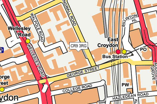 CR9 3RG map - OS OpenMap – Local (Ordnance Survey) CR9 3RG map - OS OpenMap – Local (Ordnance Survey)