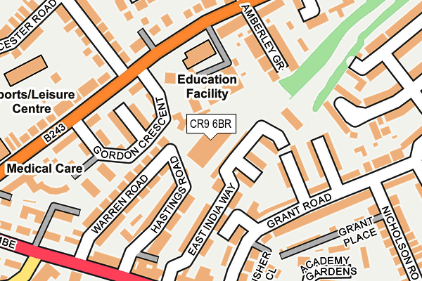 CR9 6BR map - OS OpenMap – Local (Ordnance Survey) CR9 6BR map - OS OpenMap – Local (Ordnance Survey)