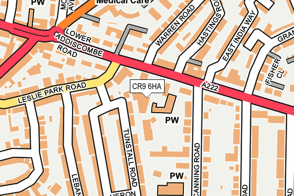 CR9 6HA map - OS OpenMap – Local (Ordnance Survey) CR9 6HA map - OS OpenMap – Local (Ordnance Survey)