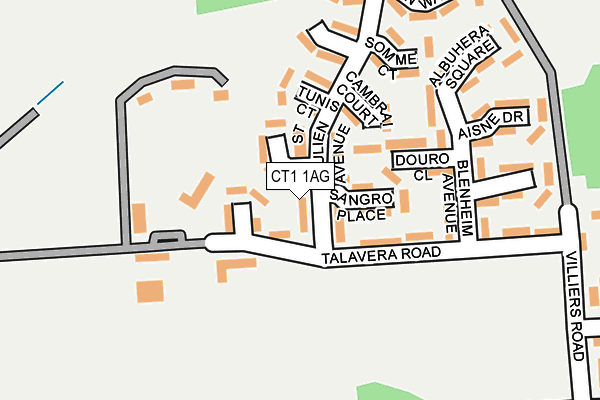 CT1 1AG map - OS OpenMap – Local (Ordnance Survey) CT1 1AG map - OS OpenMap – Local (Ordnance Survey)