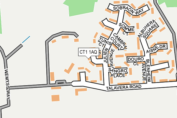 CT1 1AQ map - OS OpenMap – Local (Ordnance Survey) CT1 1AQ map - OS OpenMap – Local (Ordnance Survey)