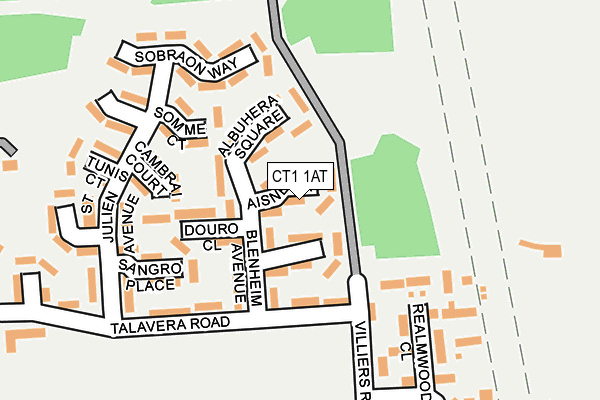 CT1 1AT map - OS OpenMap – Local (Ordnance Survey) CT1 1AT map - OS OpenMap – Local (Ordnance Survey)