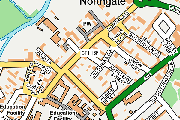 CT1 1BF map - OS OpenMap – Local (Ordnance Survey)