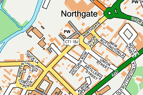 CT1 1BJ map - OS OpenMap – Local (Ordnance Survey) CT1 1BJ map - OS OpenMap – Local (Ordnance Survey)