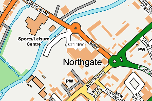 CT1 1BW map - OS OpenMap – Local (Ordnance Survey) CT1 1BW map - OS OpenMap – Local (Ordnance Survey)