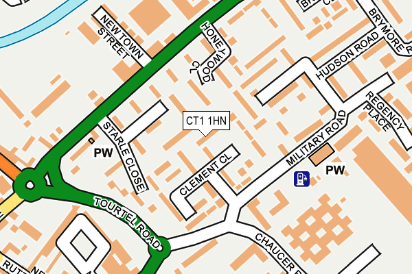 CT1 1HN map - OS OpenMap – Local (Ordnance Survey) CT1 1HN map - OS OpenMap – Local (Ordnance Survey)
