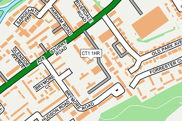 CT1 1HR map - OS OpenMap – Local (Ordnance Survey) CT1 1HR map - OS OpenMap – Local (Ordnance Survey)