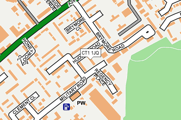 CT1 1JQ map - OS OpenMap – Local (Ordnance Survey) CT1 1JQ map - OS OpenMap – Local (Ordnance Survey)
