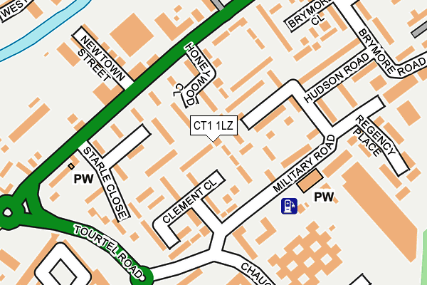CT1 1LZ map - OS OpenMap – Local (Ordnance Survey) CT1 1LZ map - OS OpenMap – Local (Ordnance Survey)