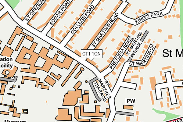 CT1 1QN map - OS OpenMap – Local (Ordnance Survey) CT1 1QN map - OS OpenMap – Local (Ordnance Survey)