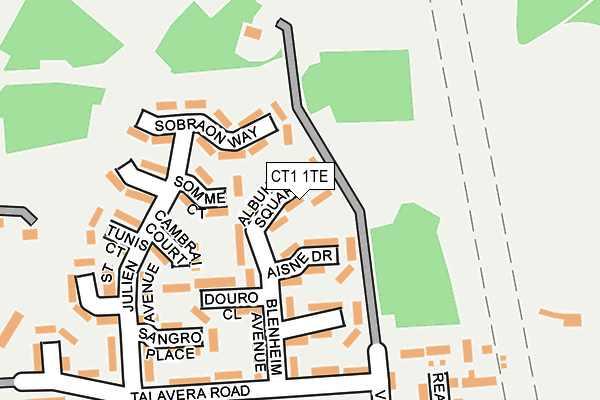 CT1 1TE map - OS OpenMap – Local (Ordnance Survey) CT1 1TE map - OS OpenMap – Local (Ordnance Survey)