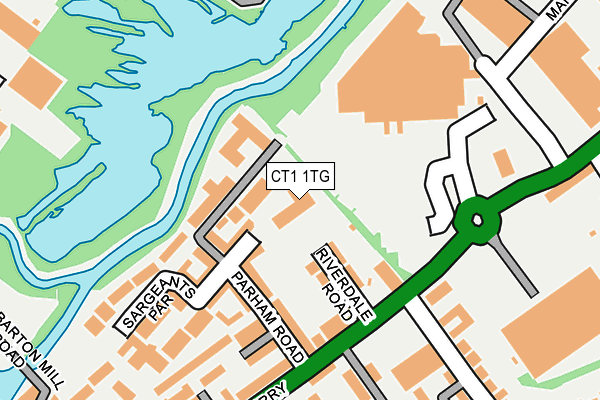 CT1 1TG map - OS OpenMap – Local (Ordnance Survey) CT1 1TG map - OS OpenMap – Local (Ordnance Survey)