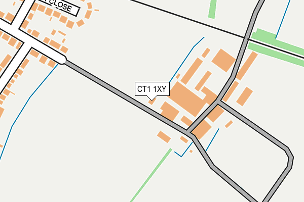 CT1 1XY map - OS OpenMap – Local (Ordnance Survey) CT1 1XY map - OS OpenMap – Local (Ordnance Survey)