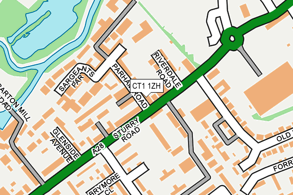 CT1 1ZH map - OS OpenMap – Local (Ordnance Survey) CT1 1ZH map - OS OpenMap – Local (Ordnance Survey)