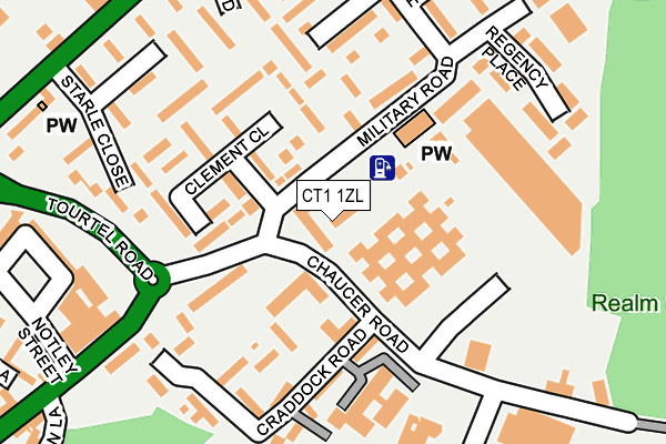 CT1 1ZL map - OS OpenMap – Local (Ordnance Survey) CT1 1ZL map - OS OpenMap – Local (Ordnance Survey)