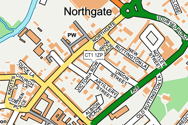 CT1 1ZP map - OS OpenMap – Local (Ordnance Survey) CT1 1ZP map - OS OpenMap – Local (Ordnance Survey)