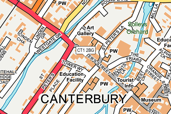 CT1 2BG map - OS OpenMap – Local (Ordnance Survey) CT1 2BG map - OS OpenMap – Local (Ordnance Survey)