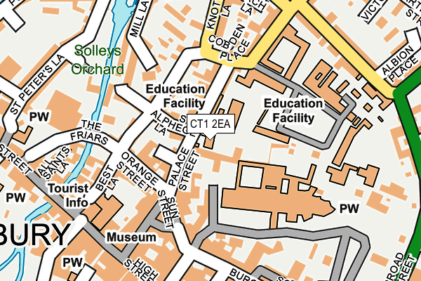 CT1 2EA map - OS OpenMap – Local (Ordnance Survey) CT1 2EA map - OS OpenMap – Local (Ordnance Survey)