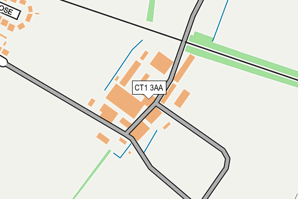 CT1 3AA map - OS OpenMap – Local (Ordnance Survey) CT1 3AA map - OS OpenMap – Local (Ordnance Survey)