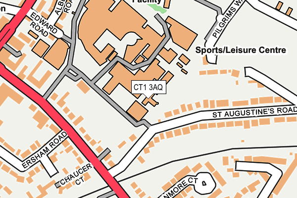 CT1 3AQ map - OS OpenMap – Local (Ordnance Survey)