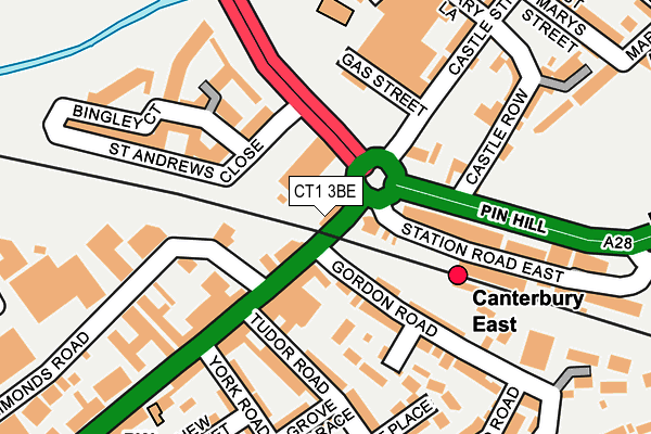 CT1 3BE map - OS OpenMap – Local (Ordnance Survey) CT1 3BE map - OS OpenMap – Local (Ordnance Survey)