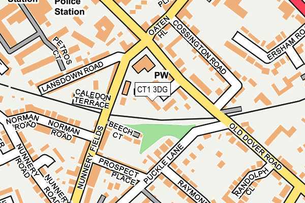 CT1 3DG map - OS OpenMap – Local (Ordnance Survey) CT1 3DG map - OS OpenMap – Local (Ordnance Survey)