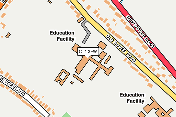 CT1 3EW map - OS OpenMap – Local (Ordnance Survey) CT1 3EW map - OS OpenMap – Local (Ordnance Survey)