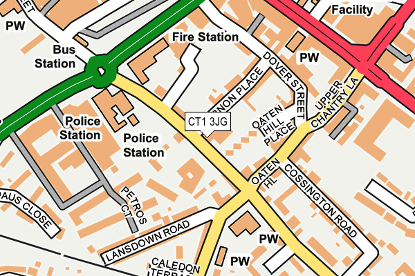 CT1 3JG map - OS OpenMap – Local (Ordnance Survey) CT1 3JG map - OS OpenMap – Local (Ordnance Survey)