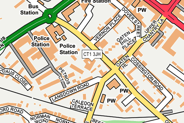 CT1 3JH map - OS OpenMap – Local (Ordnance Survey) CT1 3JH map - OS OpenMap – Local (Ordnance Survey)