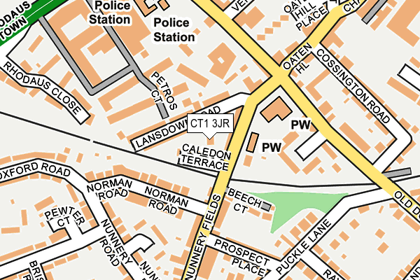 CT1 3JR map - OS OpenMap – Local (Ordnance Survey) CT1 3JR map - OS OpenMap – Local (Ordnance Survey)