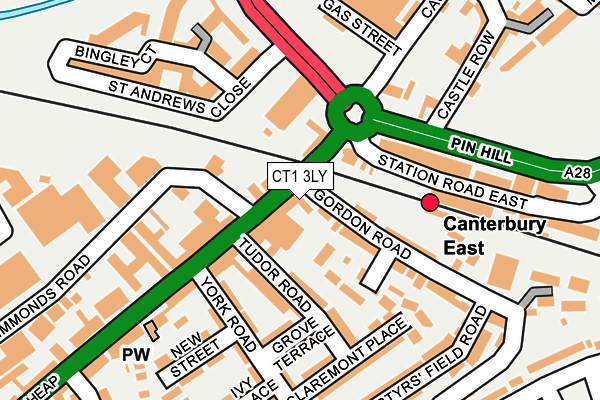 CT1 3LY map - OS OpenMap – Local (Ordnance Survey) CT1 3LY map - OS OpenMap – Local (Ordnance Survey)