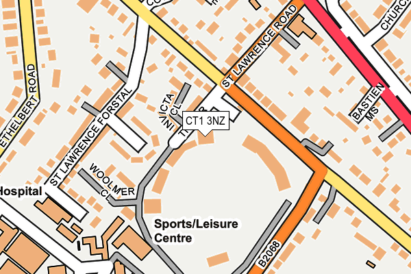 CT1 3NZ map - OS OpenMap – Local (Ordnance Survey) CT1 3NZ map - OS OpenMap – Local (Ordnance Survey)