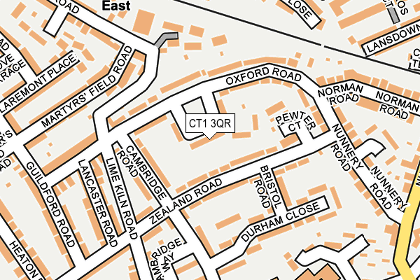 CT1 3QR map - OS OpenMap – Local (Ordnance Survey) CT1 3QR map - OS OpenMap – Local (Ordnance Survey)