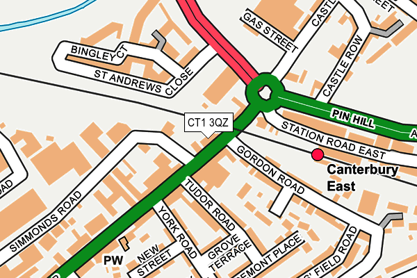 CT1 3QZ map - OS OpenMap – Local (Ordnance Survey) CT1 3QZ map - OS OpenMap – Local (Ordnance Survey)