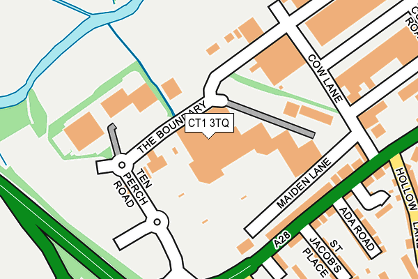 CT1 3TQ map - OS OpenMap – Local (Ordnance Survey) CT1 3TQ map - OS OpenMap – Local (Ordnance Survey)