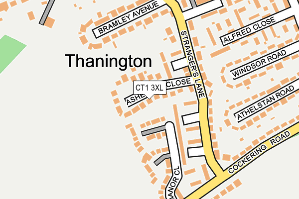 CT1 3XL map - OS OpenMap – Local (Ordnance Survey) CT1 3XL map - OS OpenMap – Local (Ordnance Survey)
