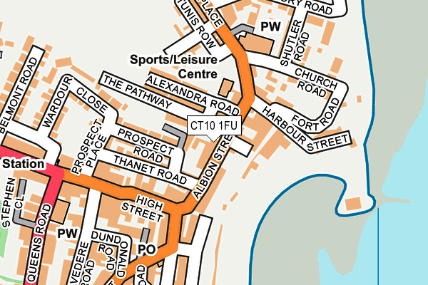 CT10 1FU map - OS OpenMap – Local (Ordnance Survey) CT10 1FU map - OS OpenMap – Local (Ordnance Survey)