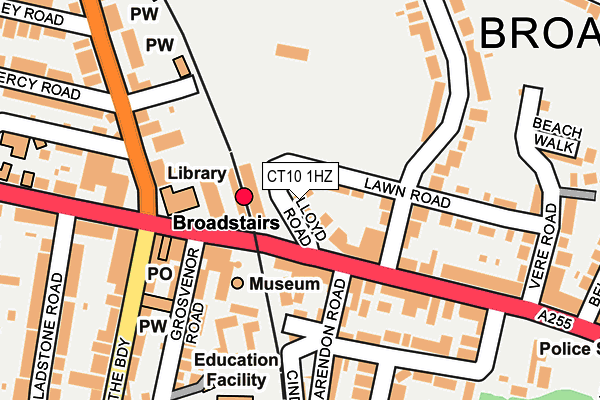 CT10 1HZ map - OS OpenMap – Local (Ordnance Survey)
