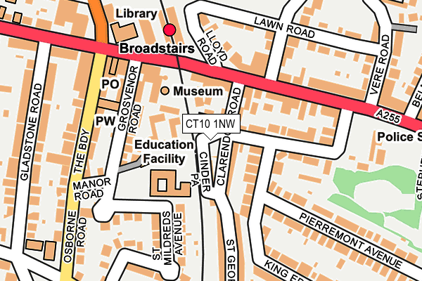 CT10 1NW map - OS OpenMap – Local (Ordnance Survey) CT10 1NW map - OS OpenMap – Local (Ordnance Survey)