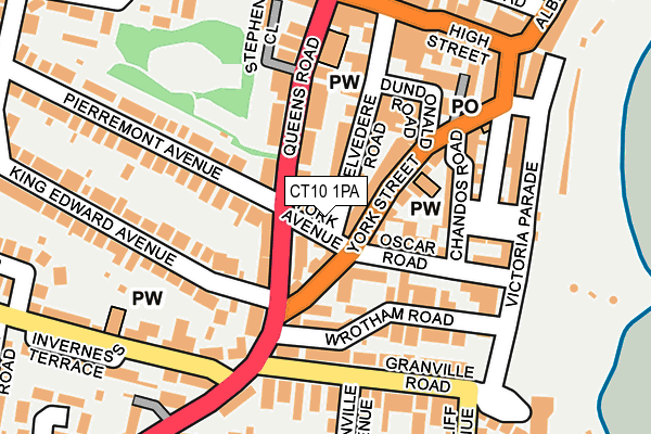 CT10 1PA map - OS OpenMap – Local (Ordnance Survey) CT10 1PA map - OS OpenMap – Local (Ordnance Survey)