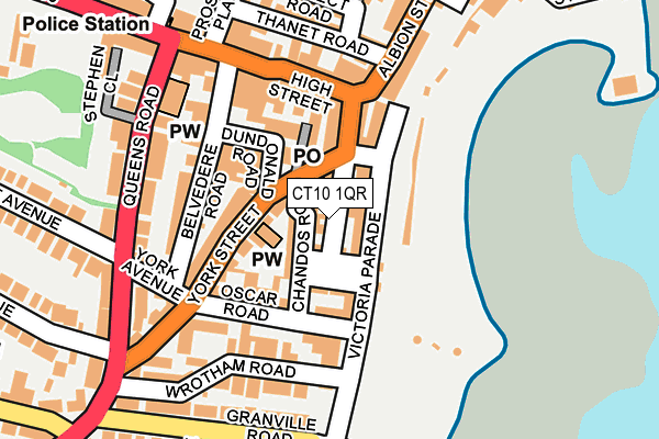 CT10 1QR map - OS OpenMap – Local (Ordnance Survey) CT10 1QR map - OS OpenMap – Local (Ordnance Survey)