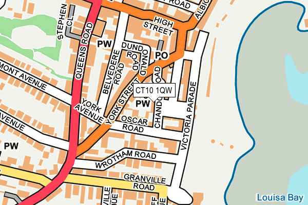CT10 1QW map - OS OpenMap – Local (Ordnance Survey) CT10 1QW map - OS OpenMap – Local (Ordnance Survey)