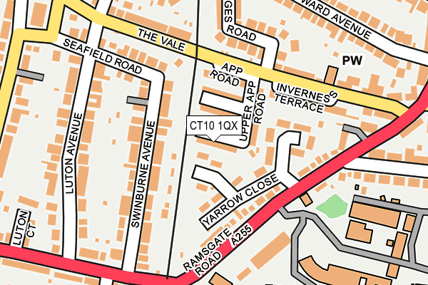 CT10 1QX map - OS OpenMap – Local (Ordnance Survey) CT10 1QX map - OS OpenMap – Local (Ordnance Survey)