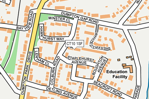 CT10 1SF map - OS OpenMap – Local (Ordnance Survey) CT10 1SF map - OS OpenMap – Local (Ordnance Survey)