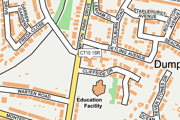 CT10 1SR map - OS OpenMap – Local (Ordnance Survey) CT10 1SR map - OS OpenMap – Local (Ordnance Survey)