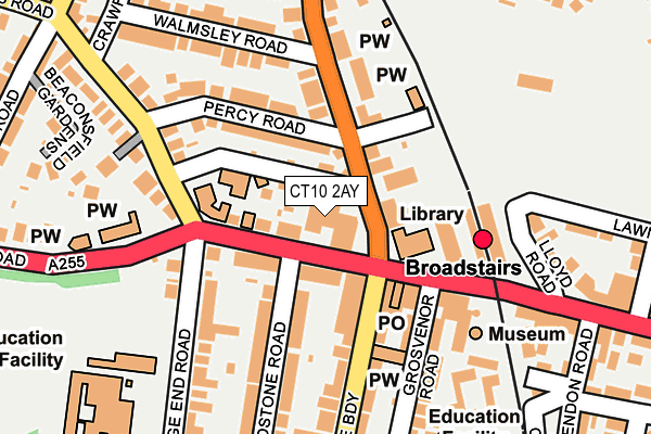 CT10 2AY map - OS OpenMap – Local (Ordnance Survey) CT10 2AY map - OS OpenMap – Local (Ordnance Survey)