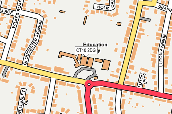 CT10 2DG map - OS OpenMap – Local (Ordnance Survey) CT10 2DG map - OS OpenMap – Local (Ordnance Survey)